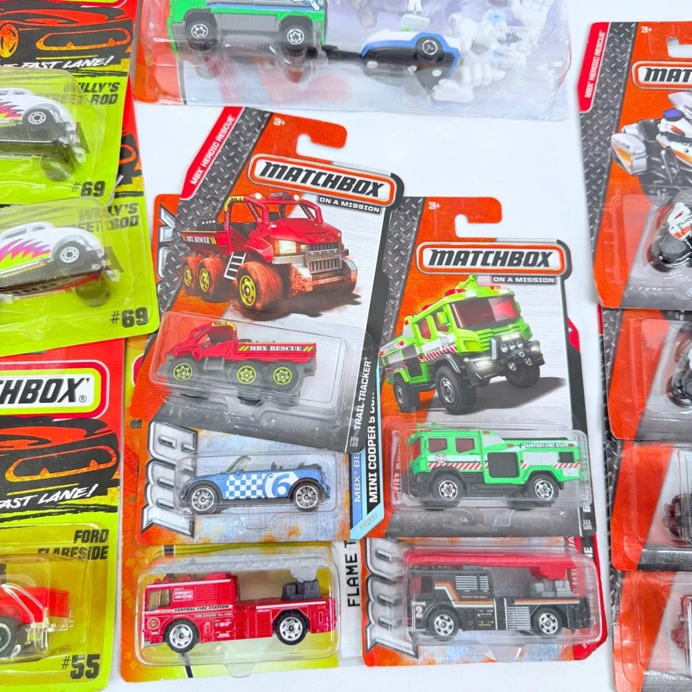 Matchbox Die-Cast Car Lot of 24On A Mission Get In The Fast Lane Hitch N Haul
